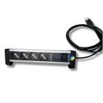 ZAPATILLA ALARGADOR BLINDADA DE 4 TOMAS y 3 USB