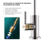 Grifo simple inoxidable Negro Mate - Imagen 5