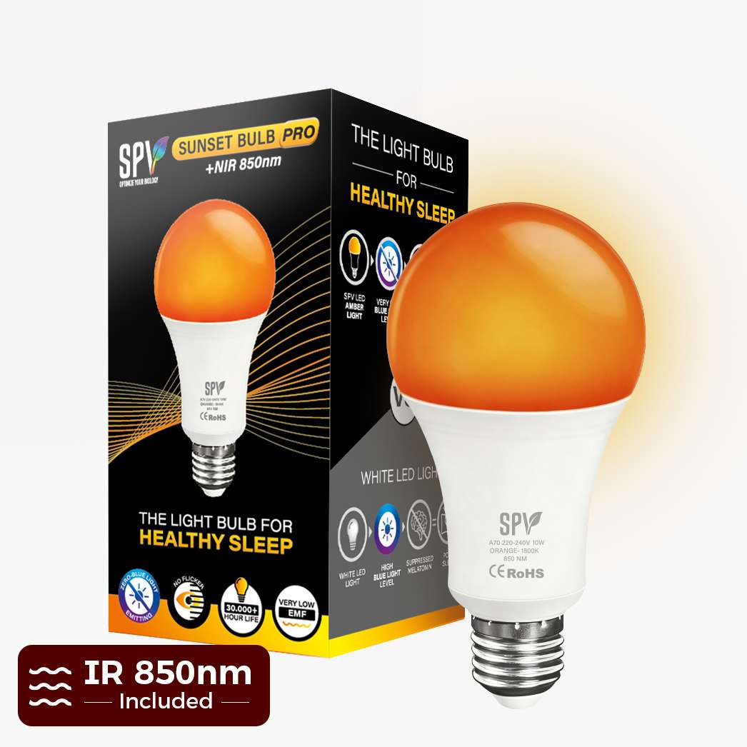 portada sunset PRO + IR Ampolleta Naranja sin luz azul | SUNSET BULB PRO - Imagen 1
